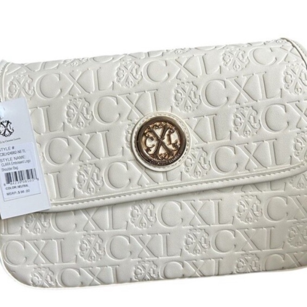 CXL Christian Lacroix Embossed SHOULDER Bag NWT 11”x 7.5” approximately 60% OFF
